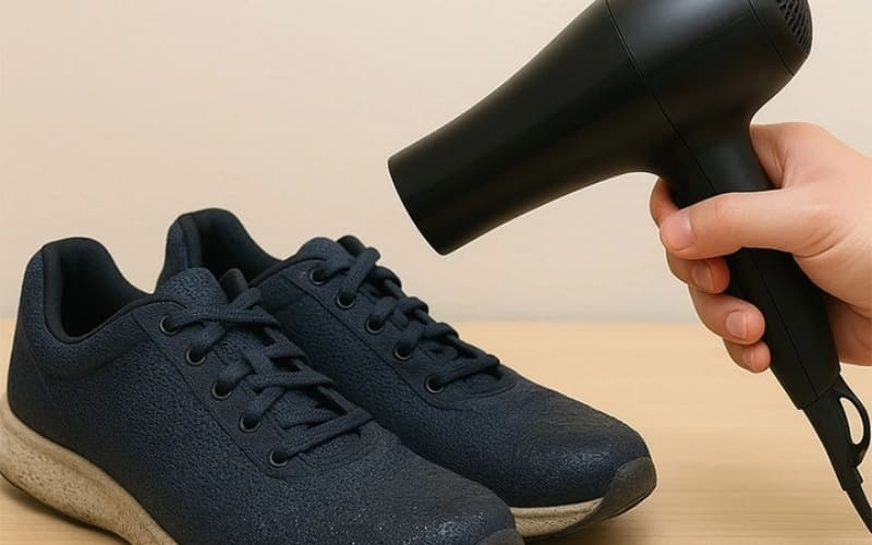 Máy sấy tóc có thể làm khô giày nếu dùng đúng cách