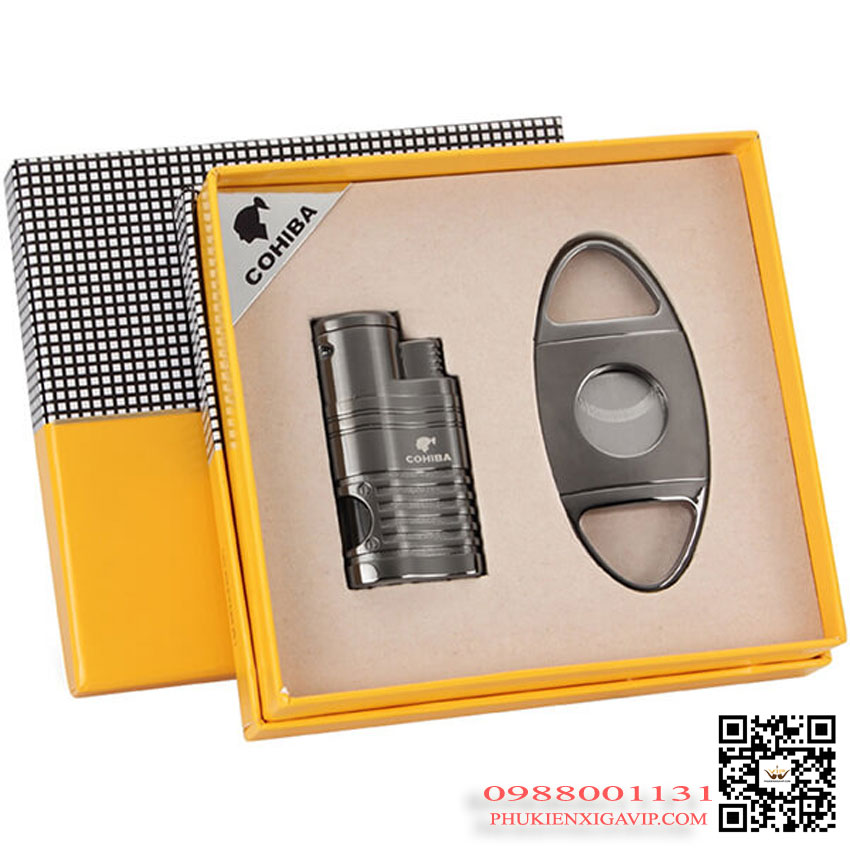 Quà tặng cho quý ông hút xì gà – set món phụ kiện Cohiba COB 61