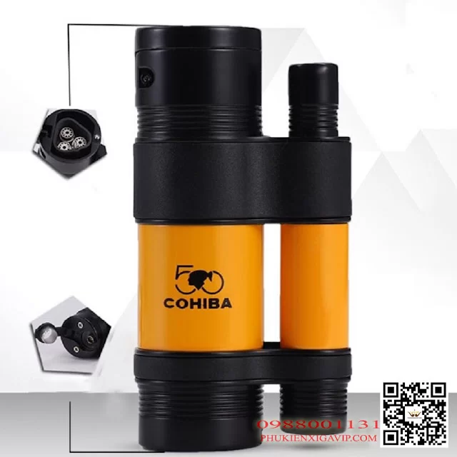 Cohiba T55 set 3 món phụ kiện xì gà bật lửa dao cắt gạt tàn-2.webp