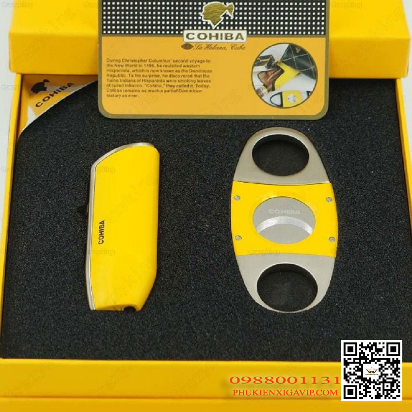 Cohiba COB 67 – set bật lửa và dao cắt xì gà cao cấp