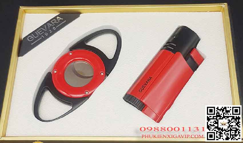 Set 2 món phụ kiện xì gà Guevara 6219 bền đẹp