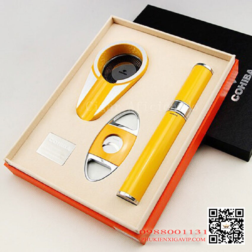 Cohiba HB T309 set 3 món phụ kiện xì gà chính hãng giá rẻ