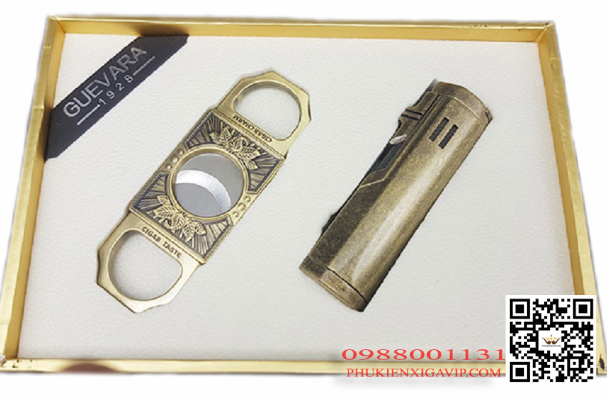 Quà tặng cho quý ông hút xì gà – set món phụ kiện Guevara RAG 6218