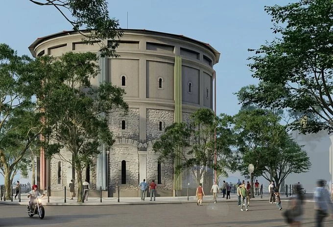 Tháp nước Hàng Đậu lần đầu tiên mở cửa cho khách tham quan