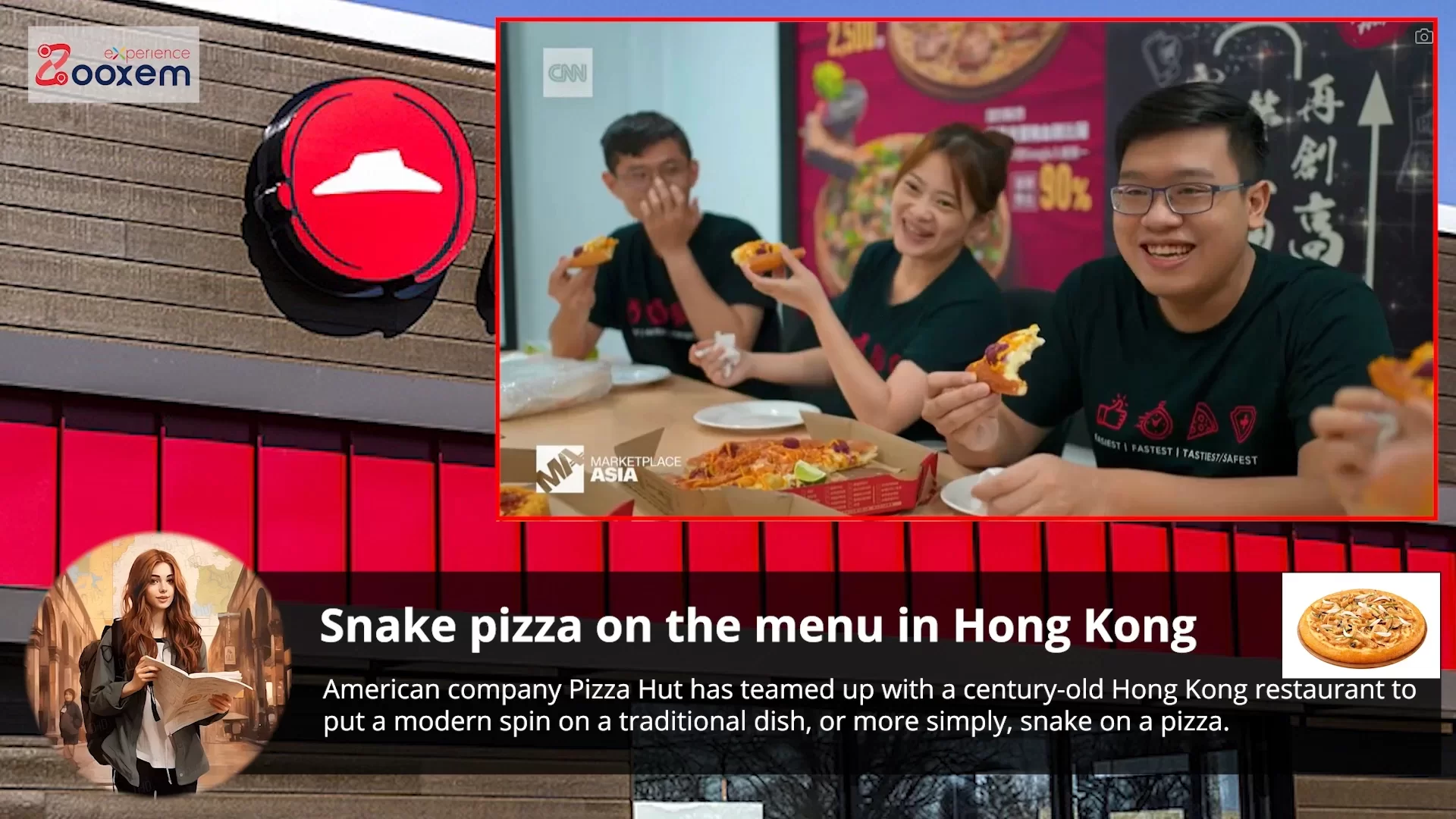Độc lạ pizza rắn lần đầu tiên ra mắt