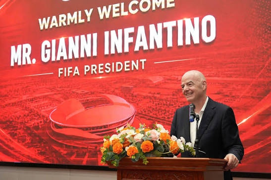 Chủ tịch FIFA Gianni Infantino đánh giá Việt Nam có thể trở thành cường quốc bóng đá thế giới